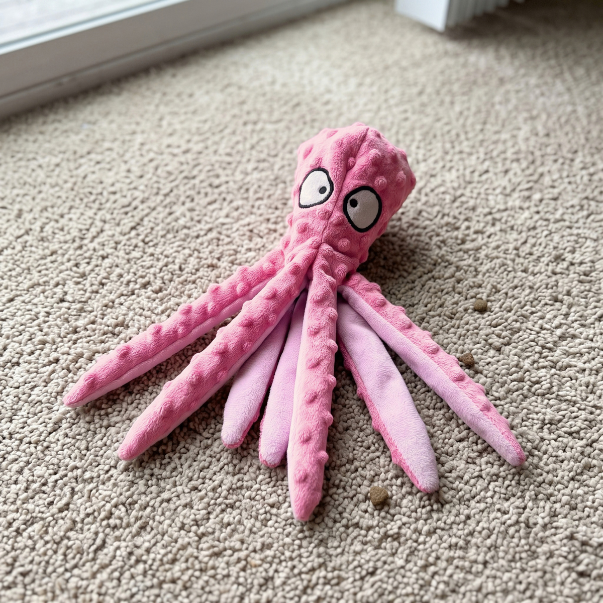 Woofidoo Octo Plush Squeaky Toy