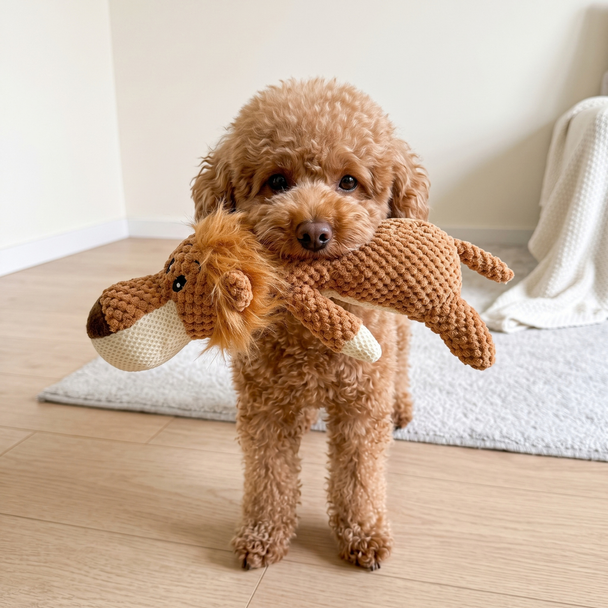 Woofidoo Snuggle Buddy Plush Chew Toy